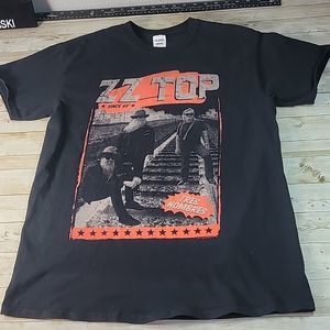 ZZ Top Tres Hombres 2018 Tour T-Shirt Size M Medium Rock Band Graphic Tee Shirt